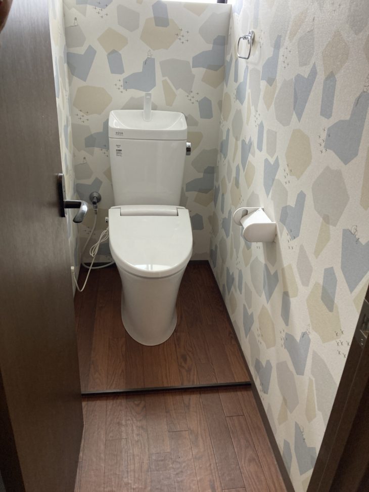 2Ｆトイレ、2Ｆ洗面化粧台交換工事｜静岡県函南町柏谷