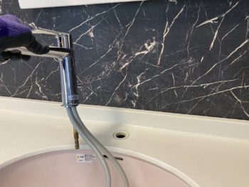洗面水栓交換工事｜静岡県伊豆の国市吉田
