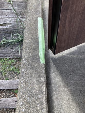 玄関ドア改修、コンクリート切断|静岡県御殿場市神山平K様邸