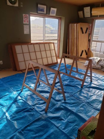 障子張り替え｜静岡県伊豆の国市南江間谷戸区コミニティーセンター様