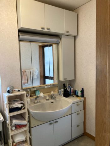 洗面化粧台リジャストは間口1cm刻みの仕上げに対応┃静岡県