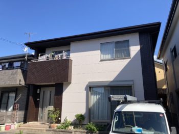 2トーンカラーでガラッと印象の変わった外壁・屋根・付帯部塗装｜静岡県沼津市大塚