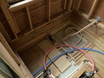 2階設置のユニットバス交換リフォーム工事｜静岡県伊豆市上白岩