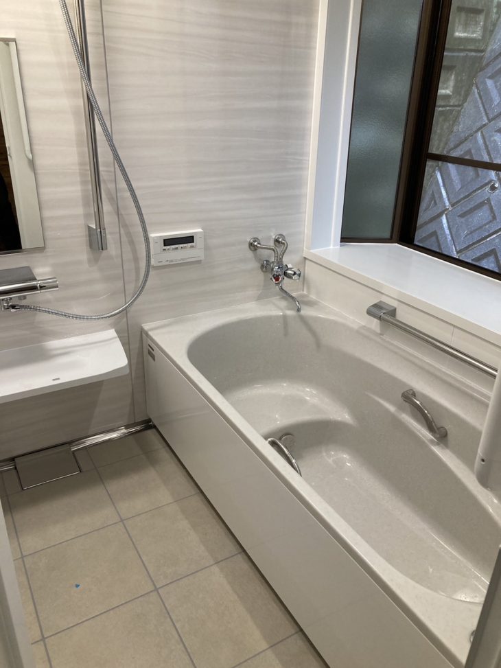 タイルのお風呂をユニットバスにリフォーム｜三島市