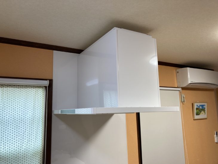 レンジフードが外れてきたので交換リフォーム