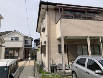 ピンクベージュの外壁塗装で一新！伊豆の国市南條