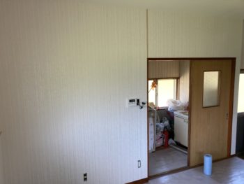 Ｌ型ブロックキッチンからI型システムキッチンへのリフォーム