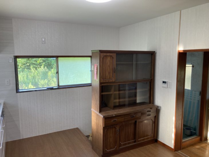 Ｌ型ブロックキッチンからI型システムキッチンへのリフォーム