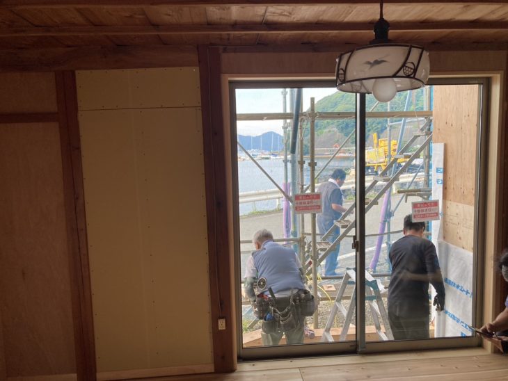 元和室の外壁部を開口しオーシャンビューを実現！