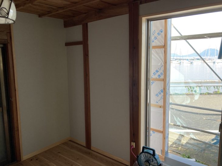 元和室の外壁部を開口しオーシャンビューを実現！