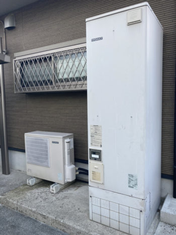 急にお湯が出なくなったエコキュートの交換工事