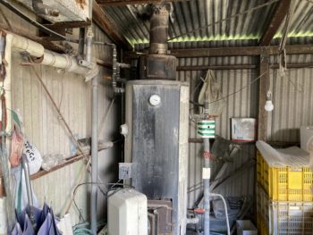 薪ボイラーの交換工事