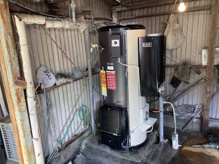 薪ボイラーの交換工事