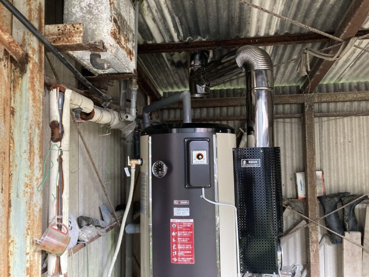 薪ボイラーの交換工事