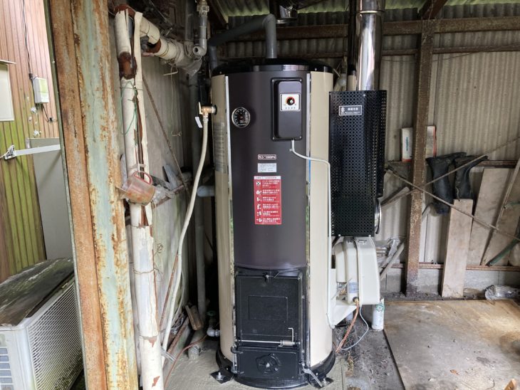 薪ボイラーの交換工事