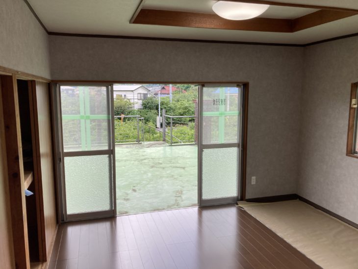 同居のお子様のために和室と洋室を一部屋に内装リフォーム