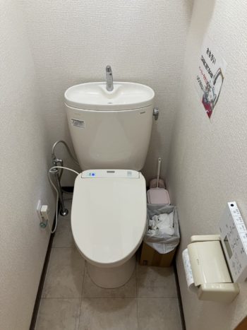 薬局店舗のトイレ便座のみ交換｜伊豆の国市