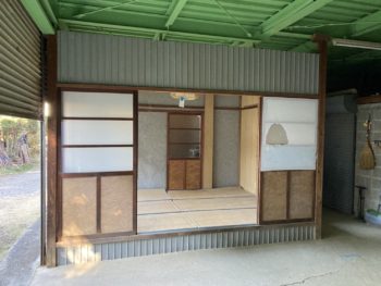 農機具倉庫を改修しシャワー室+脱衣場+化粧室を新設｜伊豆の国市