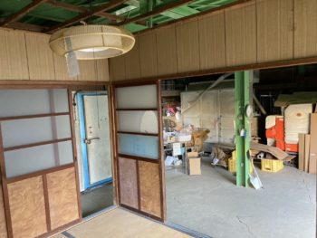 農機具倉庫を改修しシャワー室+脱衣場+化粧室を新設｜伊豆の国市