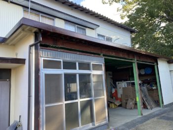 農機具倉庫を改修しシャワー室+脱衣場+化粧室を新設｜伊豆の国市