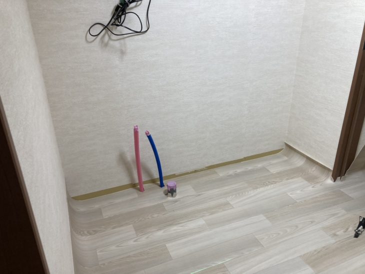 農機具倉庫を改修しシャワー室+脱衣場+化粧室を新設｜伊豆の国市