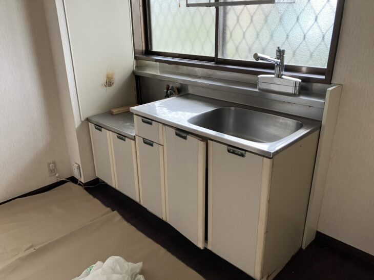 アパートのブロックキッチン交換事例│12万8000円