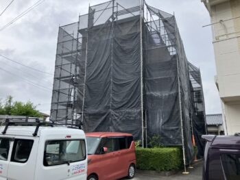 屋根外壁塗装、ベランダ防水、コーキング工事｜函南町仁田