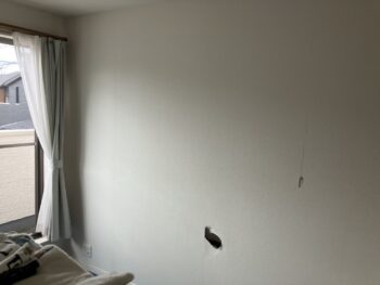 『子供が壁に穴を空けちゃって…』壁穴補修工事