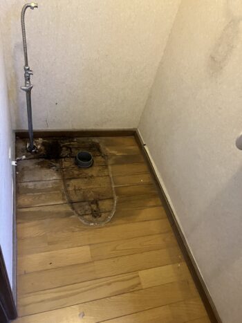水漏れ発生から約5年間使用していなかったトイレの改修工事