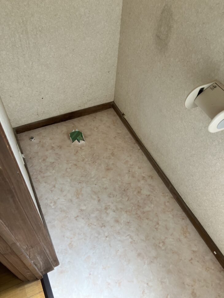 水漏れ発生から約5年間使用していなかったトイレの改修工事