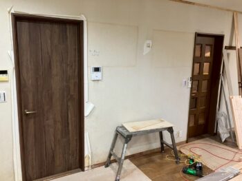 内装リフォームの様子