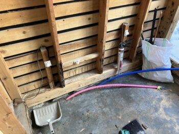 浴室コンクリート打設