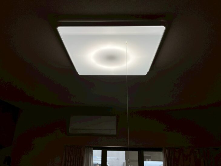 大型照明交換後