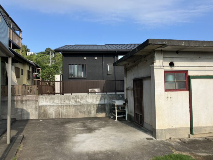 カーポート、太陽熱温水器撤去