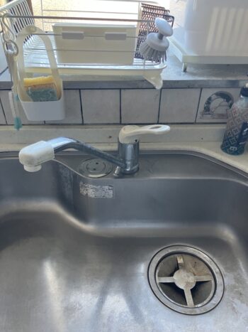 キッチン水栓　ビフォー