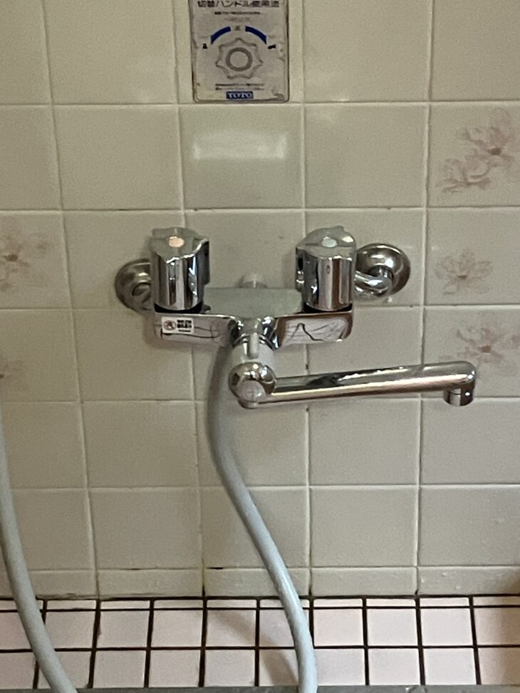 浴室　水栓交換完了