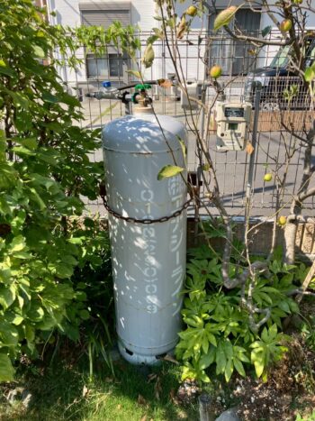ガスボンベ設置前