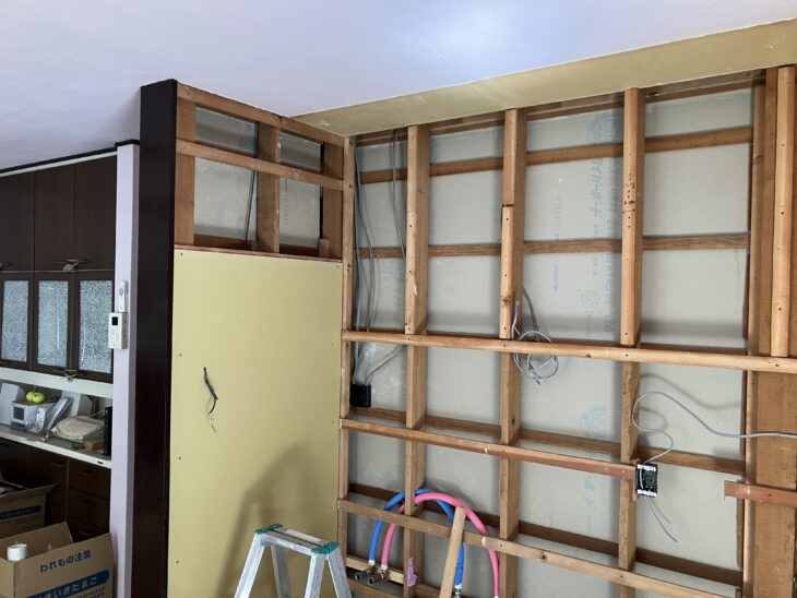 キッチン工事中