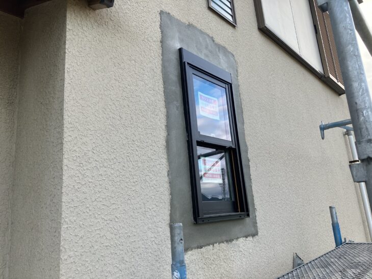 窓まわり外壁左官