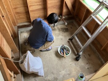 浴室　解体