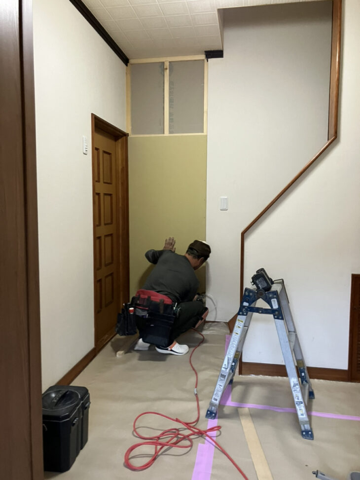 石膏ボード施工