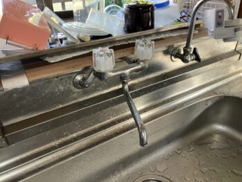 施工前　キッチン水栓