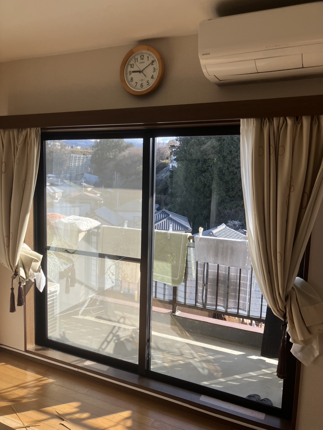 窓ガラス　入れ替え完了