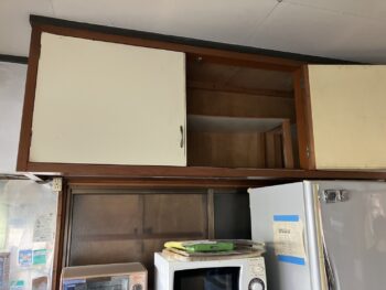 キッチン　作り付けの棚