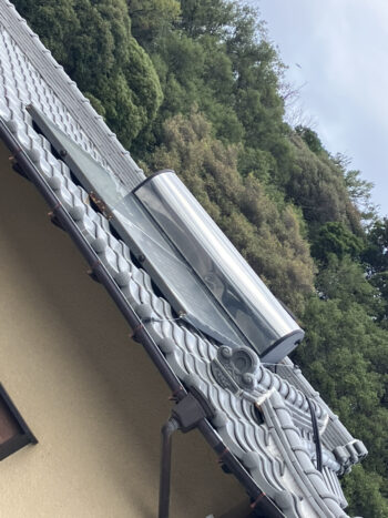 太陽熱温水器撤去前