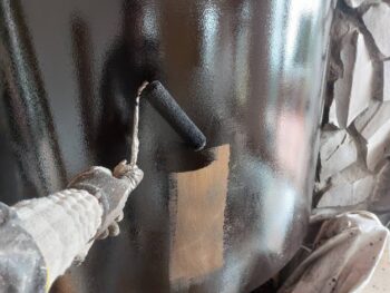暖炉　塗装