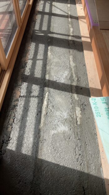 洗い出し床 荒打ち