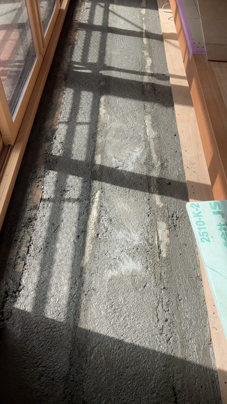 洗い出し床 荒打ち