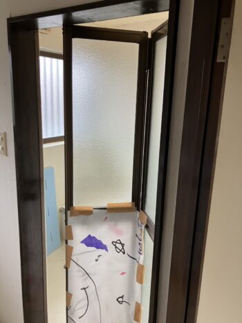 浴室ドア交換前