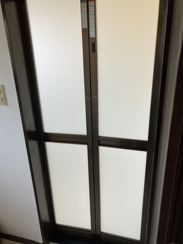 浴室ドア交換後